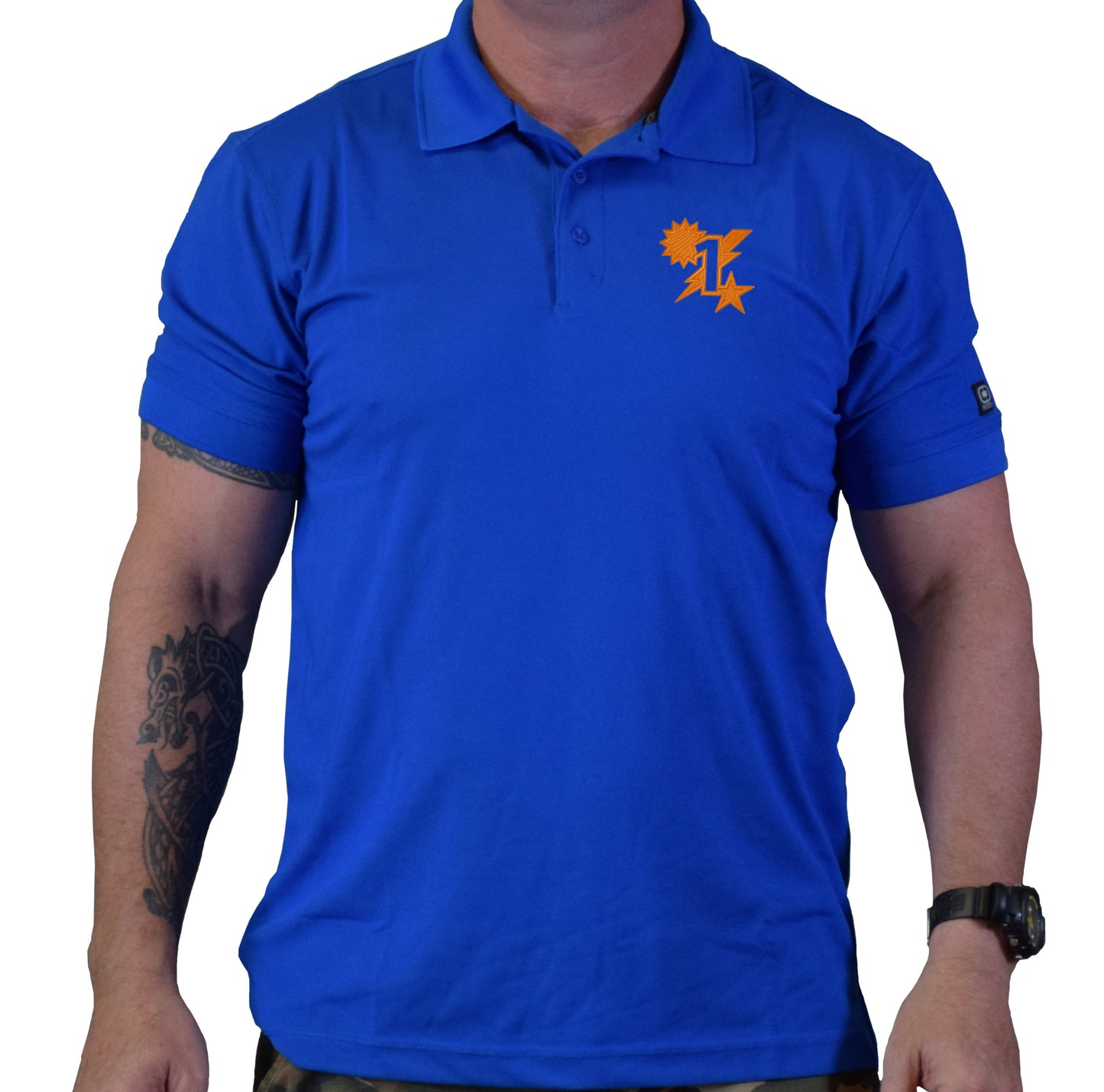 1st Batt Star Sun Bolt Polo