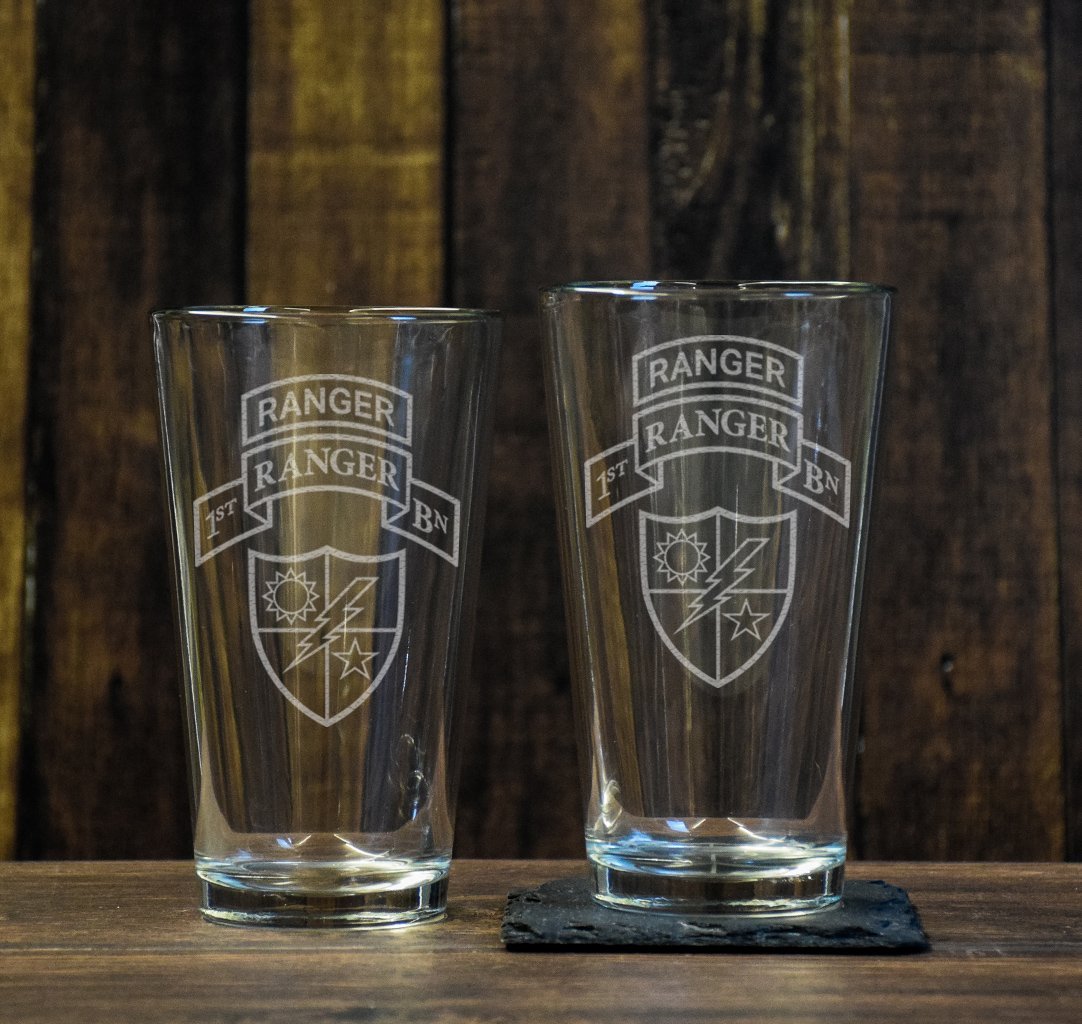 Ranger Scroll Pint Glass Set