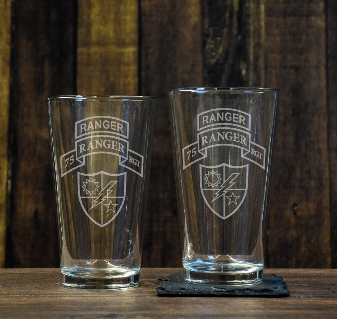 Ranger Scroll Pint Glass Set