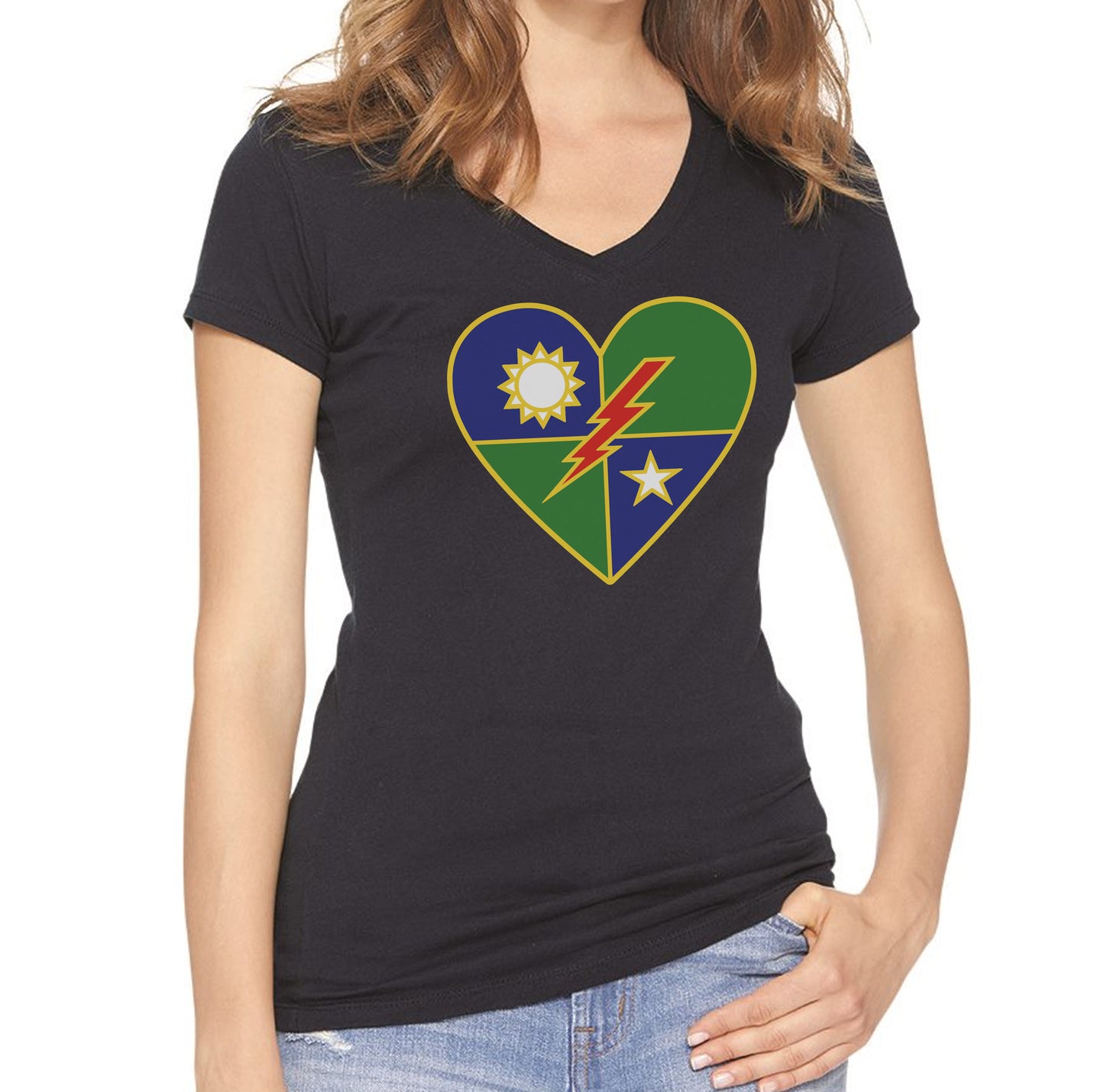 SSF DUI Heart V-Neck