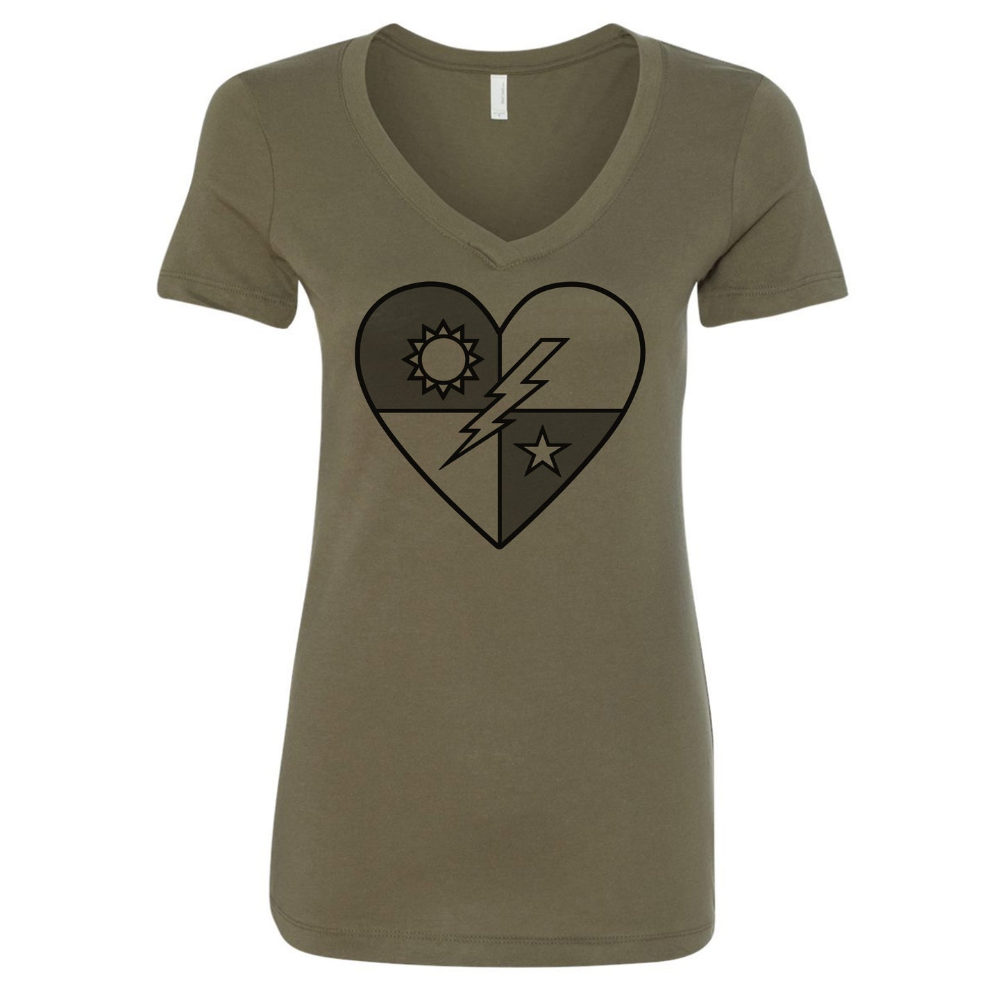 SSF DUI Heart V-Neck