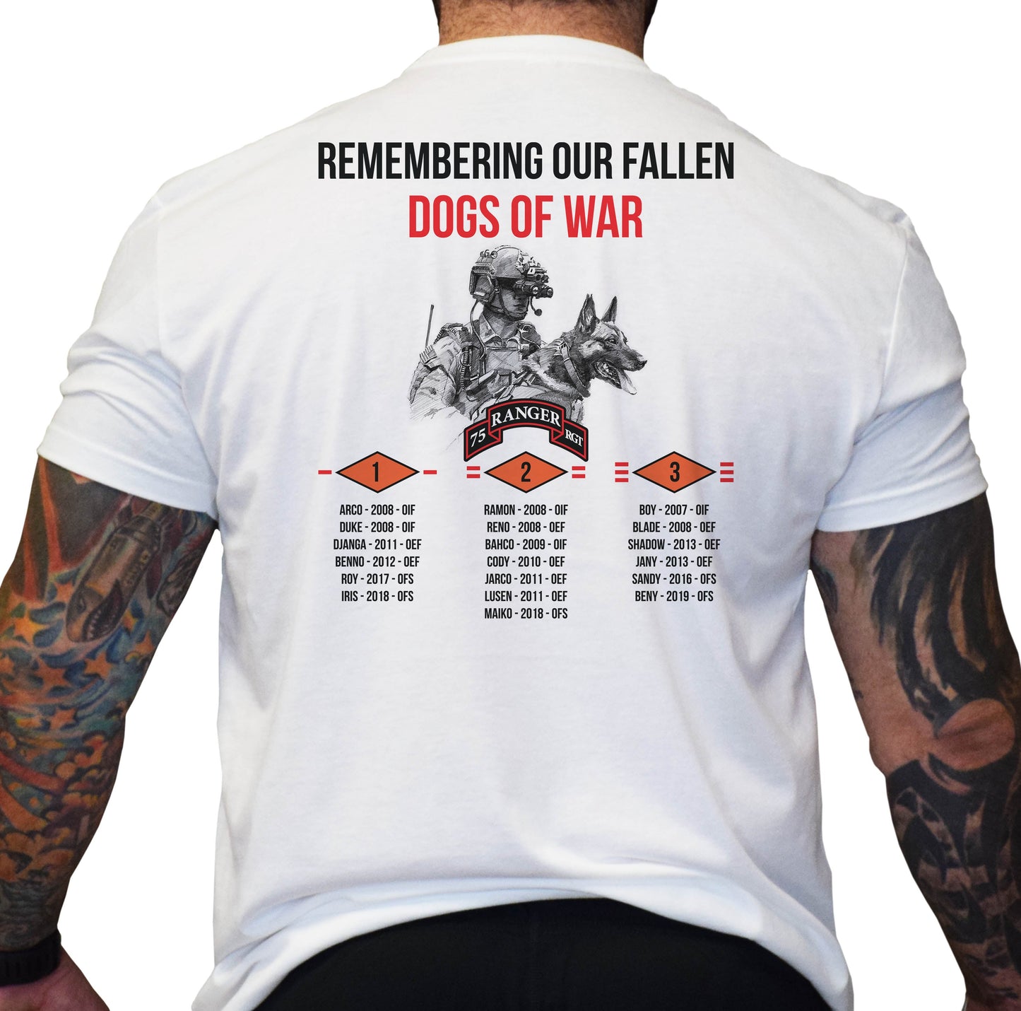 Ranger Dog Team Memorial Shirt