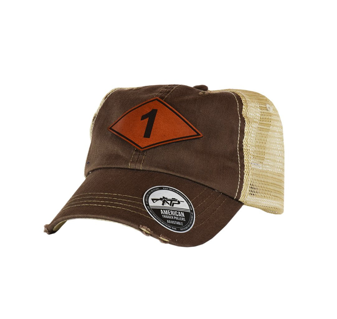 Ranger Batt Diamond Leather Dad Cap