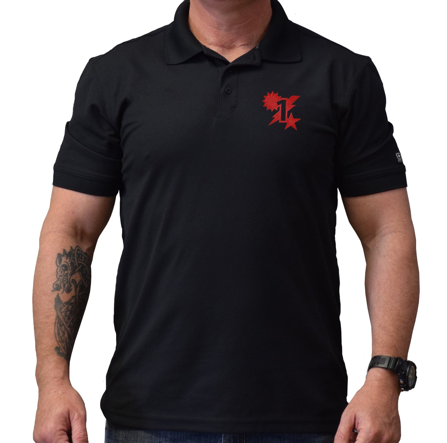 1st Batt Star Sun Bolt Polo