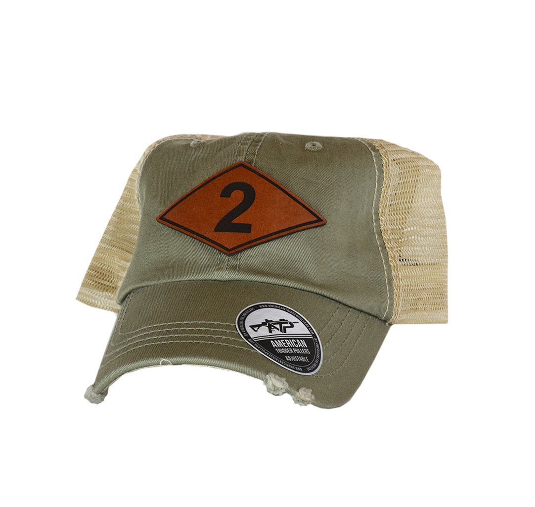 Ranger Batt Diamond Leather Dad Cap