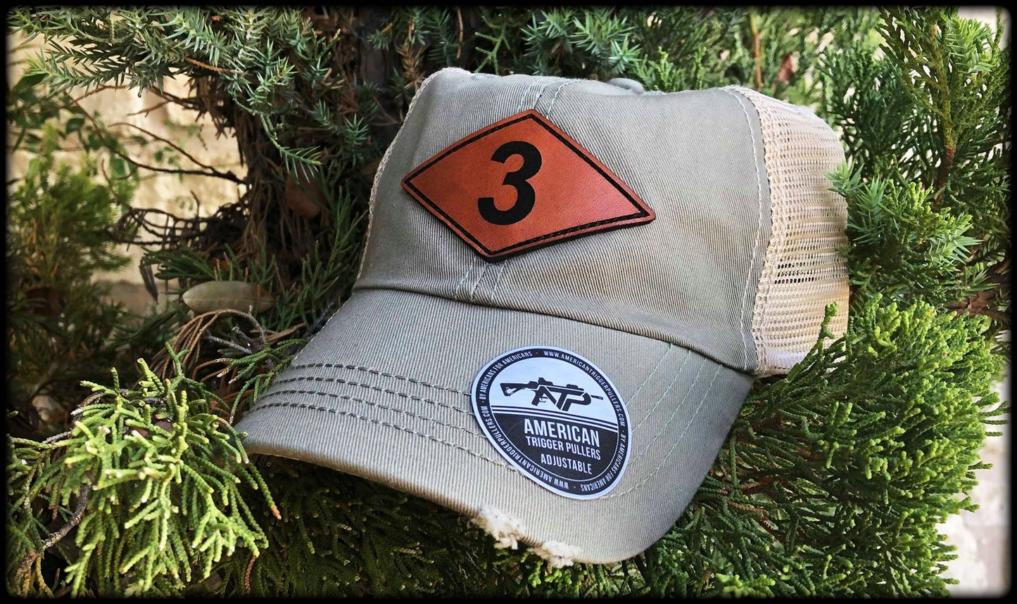Ranger Batt Diamond Leather Dad Cap