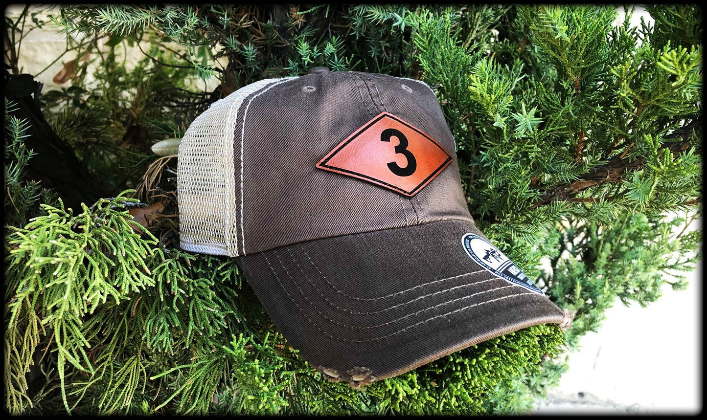 Ranger Batt Diamond Leather Dad Cap