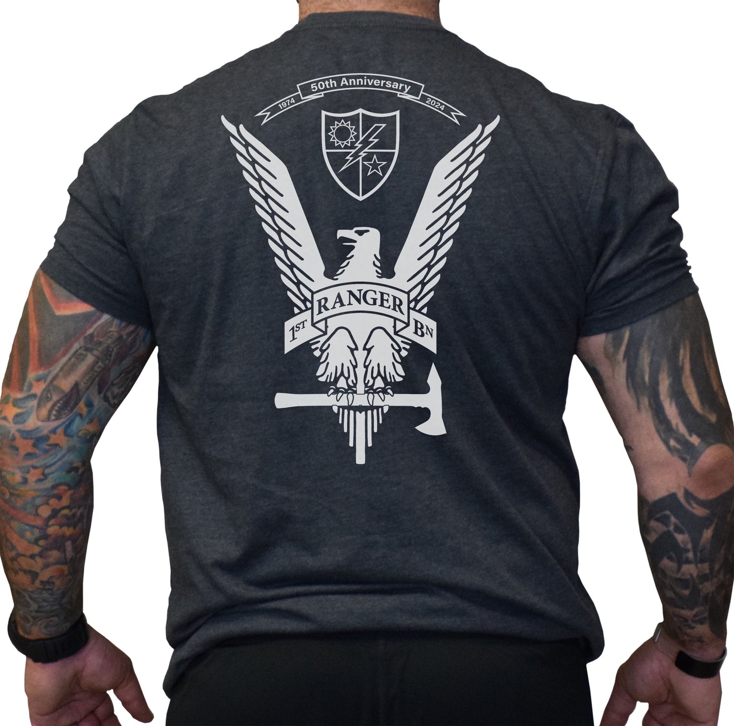 1st Batt 50th Anniversary Tomahawk Eagle Shirt