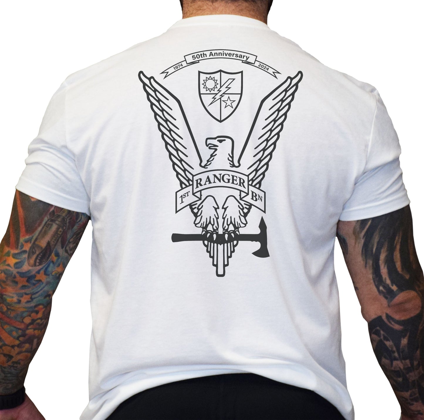 1st Batt 50th Anniversary Tomahawk Eagle Shirt