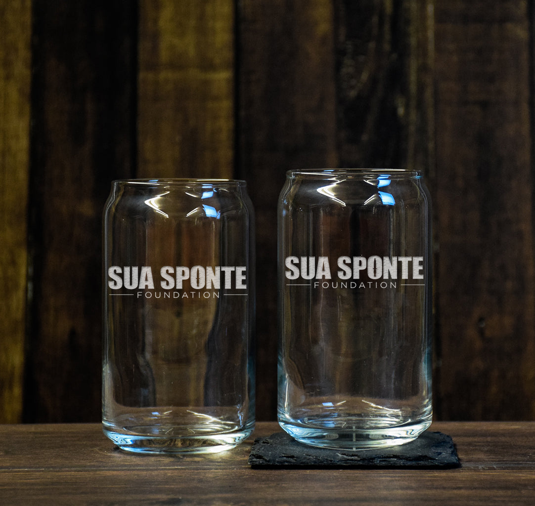 Sua Sponte Foundation Beer Can Glass Set