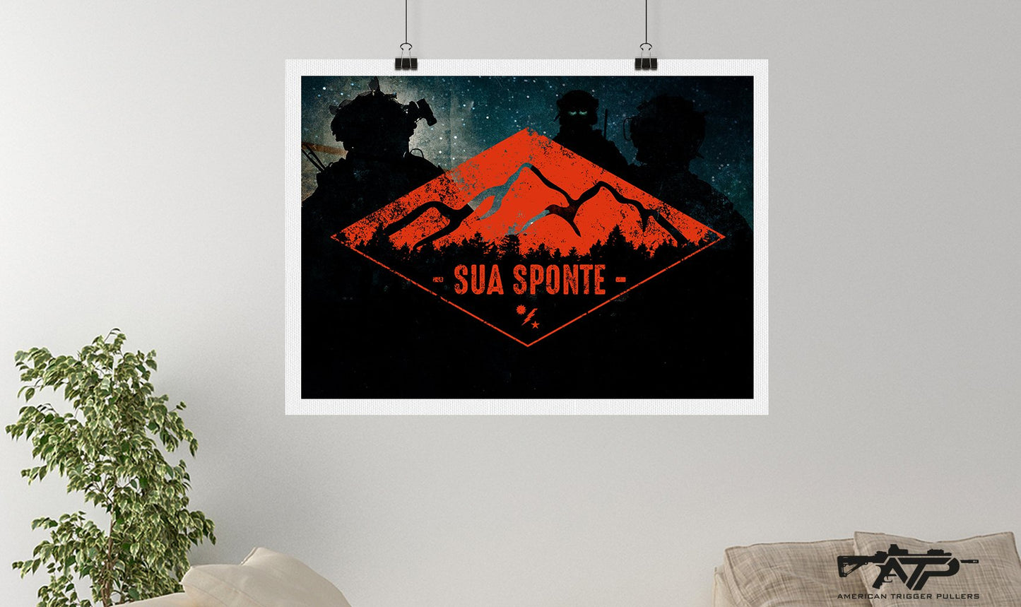 Sua Sponte Diamond Canvas