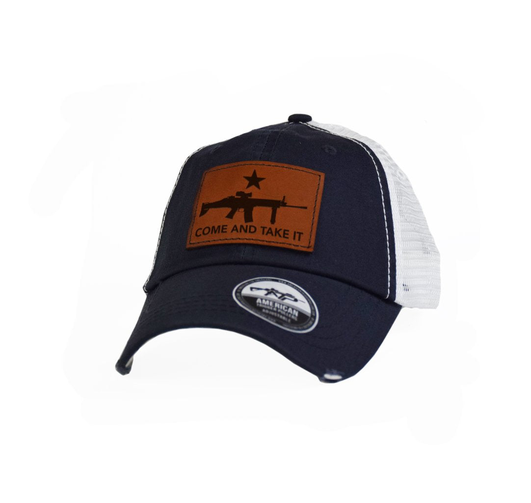 Come and Take It SCAR Leather Dad Cap