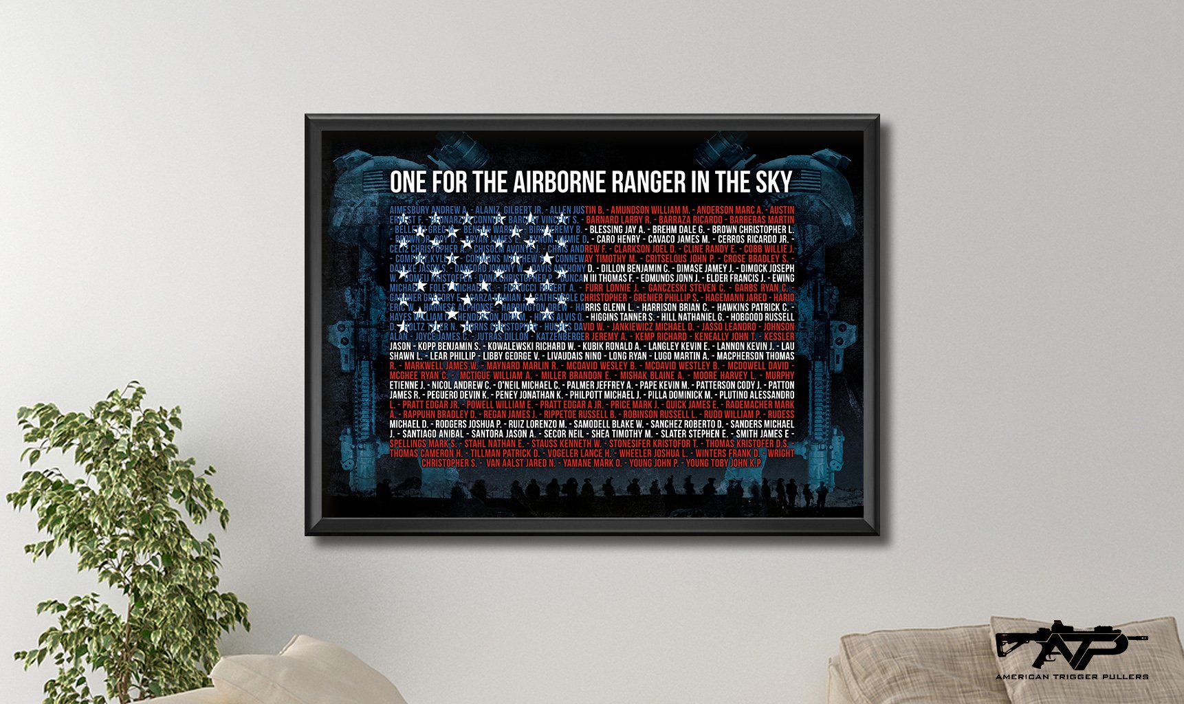 Airborne Ranger in the Sky Canvas